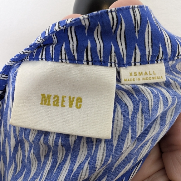 💘 Maeve Anthropologie Lila Tiered Tunic Size XS - Picture 4 of 6